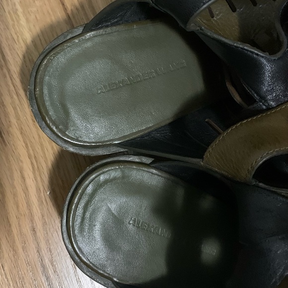 Alexander Wang olive green wedge sandals size 38 - Picture 7 of 7